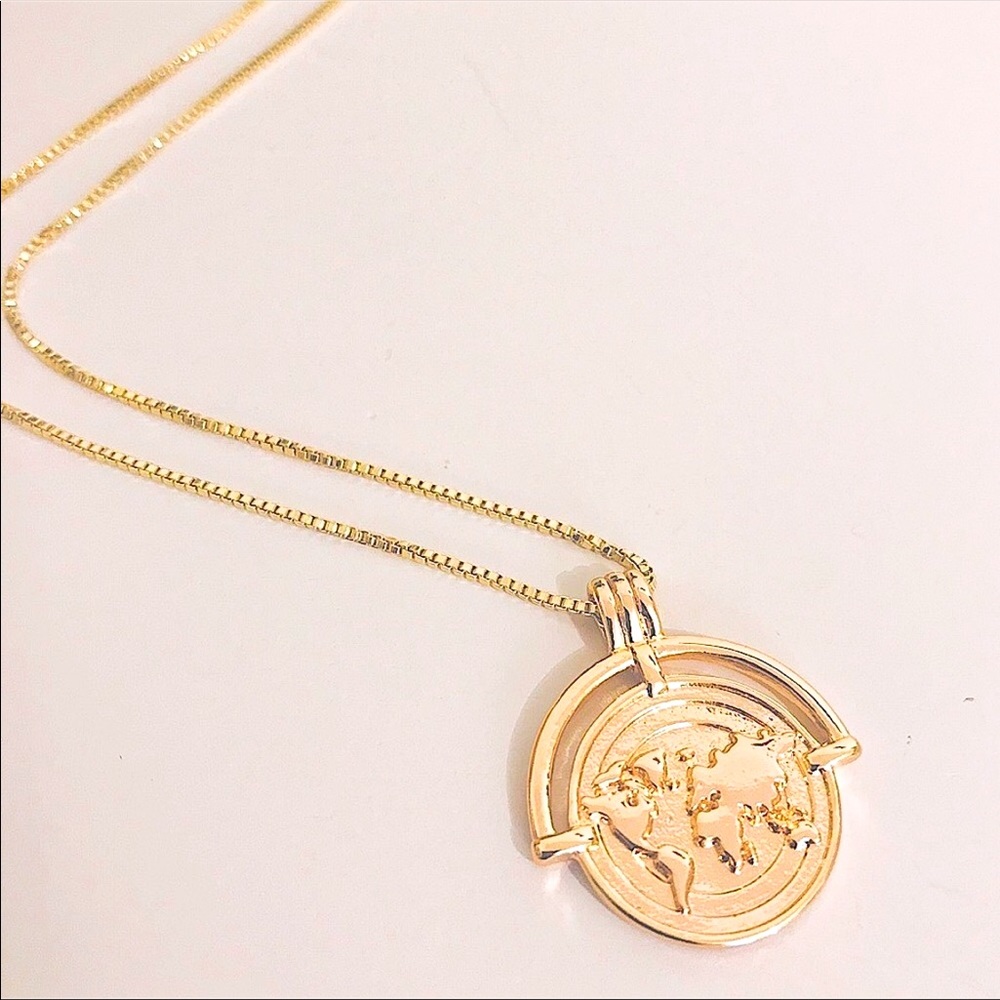 World Traveler Necklace | 14k Gold Filled - Picture 4 of 5